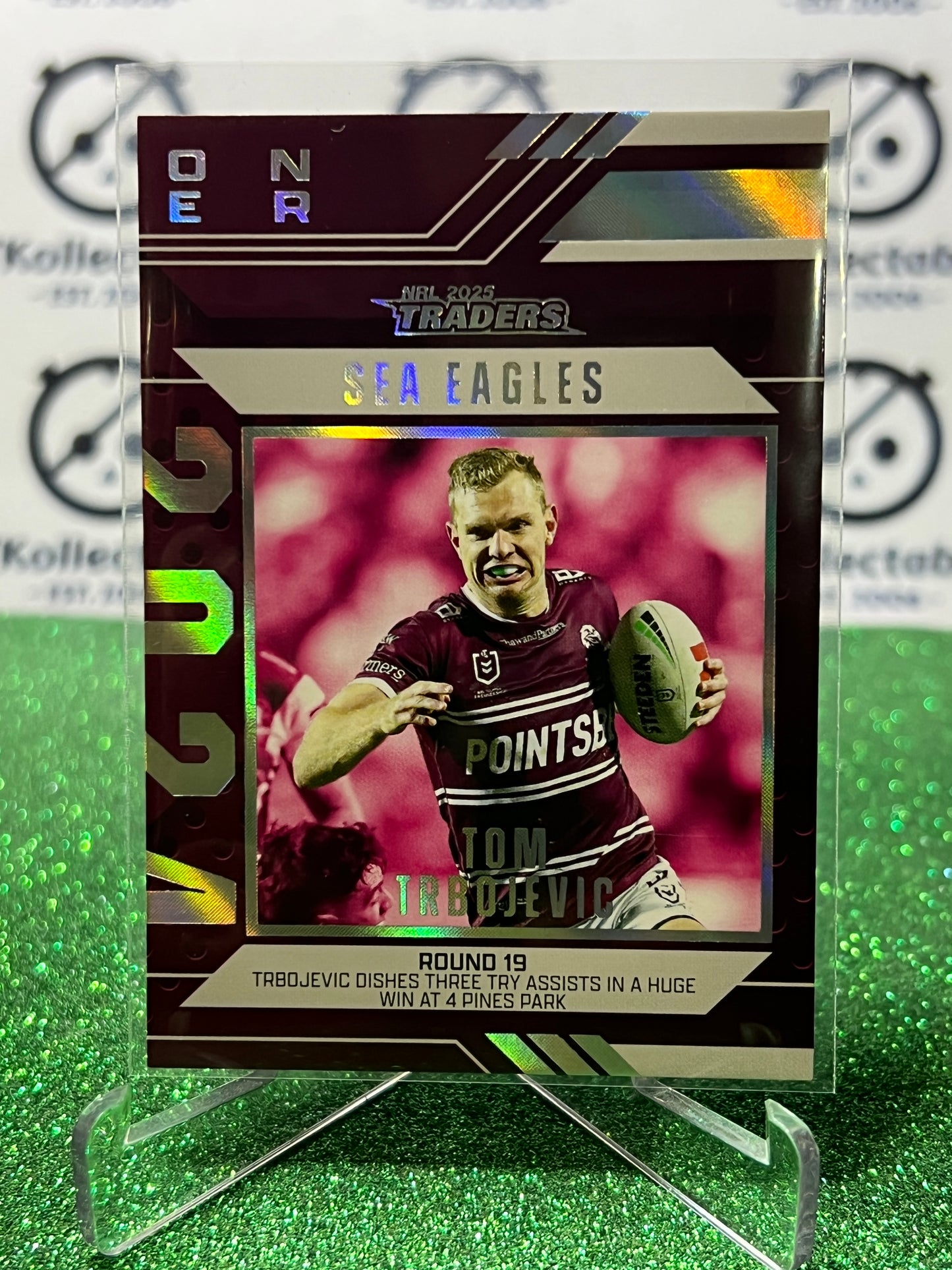 2025 NRL TRADERS TOM TRBOJEVIC # SR 21/51 MANLY SEA EAGLES TRADING CARD