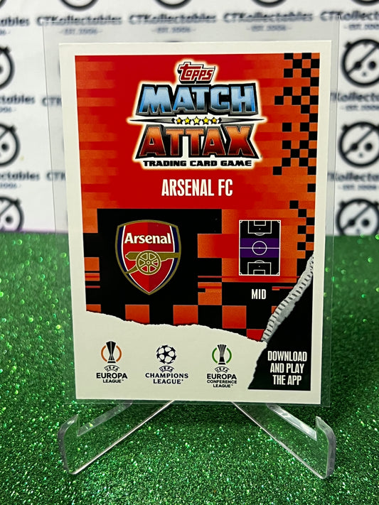 2023 TOPPS MATCH ATTAX BUKAYO SAKA # 41 PLAYMAKER FOIL FOOTBALL SOCCER CARD