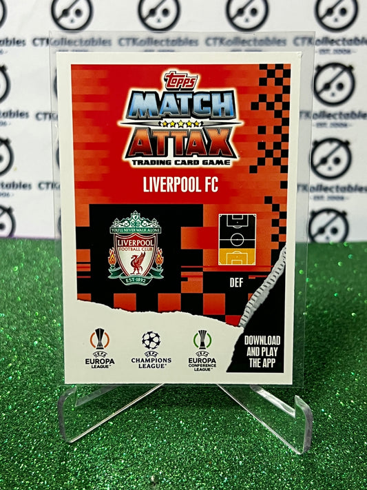 2023 TOPPS MATCH ATTAX VIRGIL VAN DIJK # 87 ELIMINATOR FOIL FOOTBALL SOCCER CARD