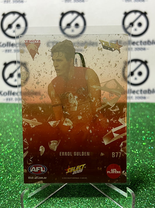 2025 AFL SELECT FOOTY STARS ERROL GULDEN # B77 BREAKOUT SYDNEY SWANS CARD