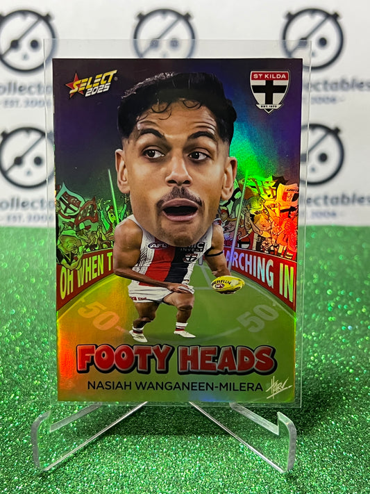 2025 AFL Footy Stars Footy Heads Nasiah Wanganeen-Milera FH90 Saints