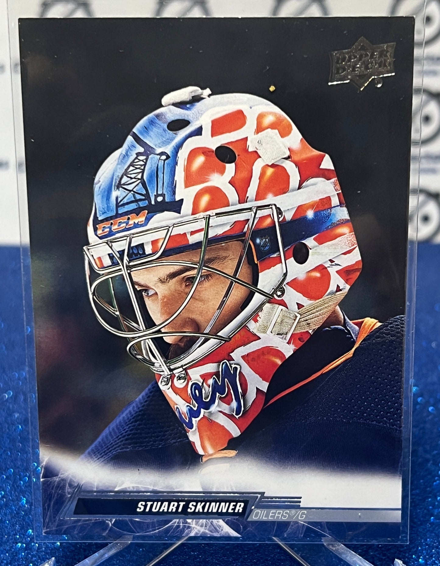 2022-23 UPPER DECK STUART SKINNER # 72 GOALTENDER EDMONTON OILERS HOCKEY CARD