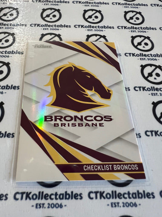 2024 NRL Traders Pearl special Parallel -PS-001 Broncos Checklist