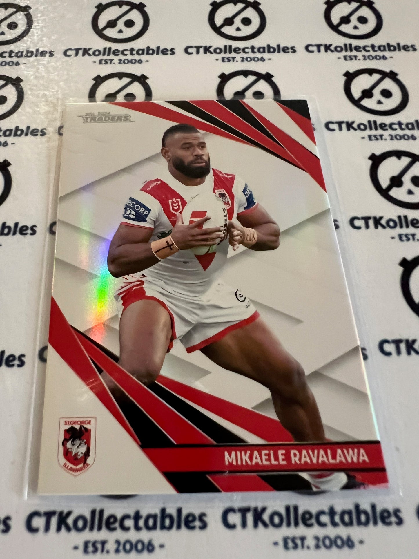 2024 NRL Traders Pearl special Parallel -PS 124 Mikaele Ravalawa St George