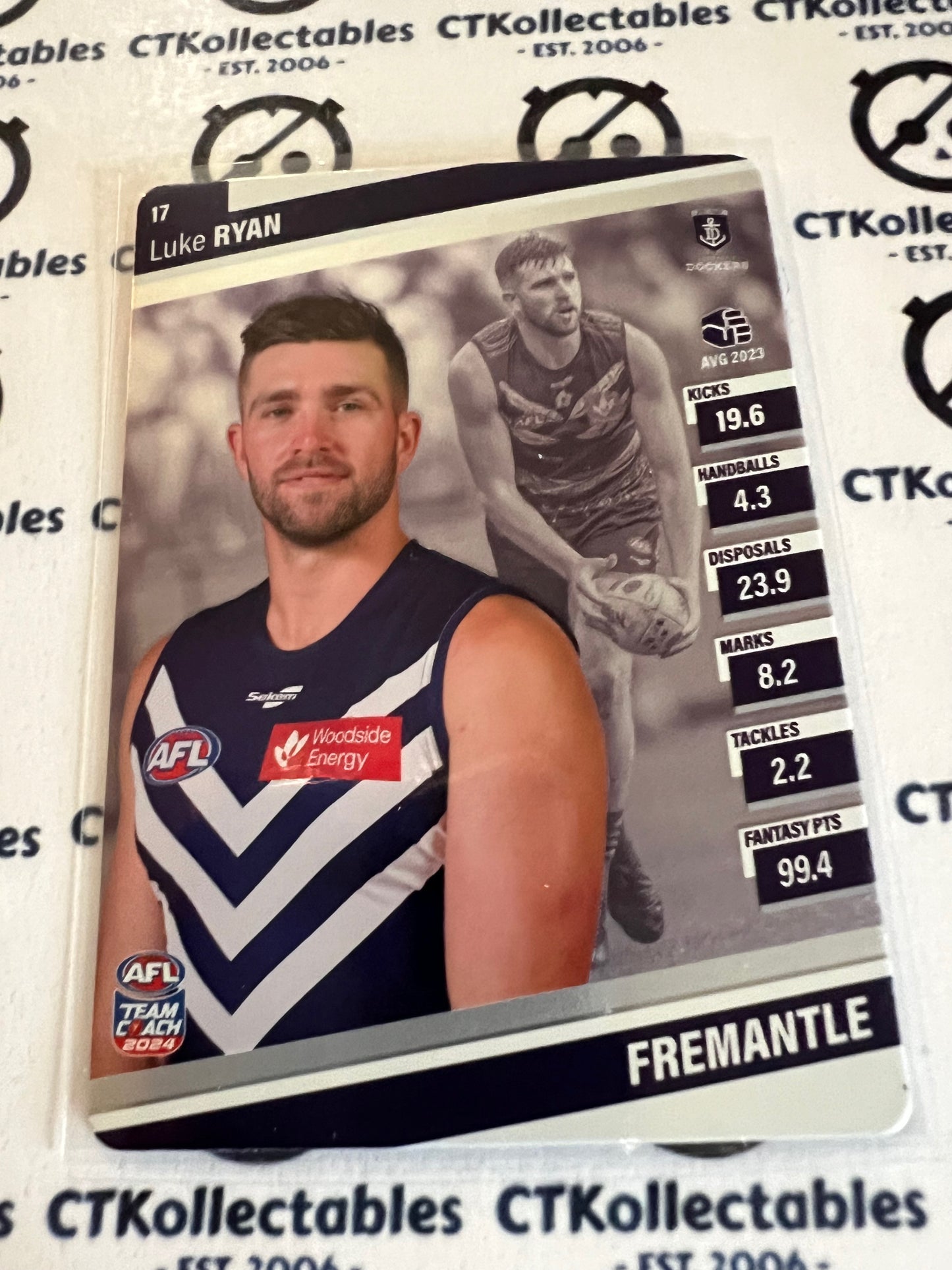 2024 AFL Teamcoach 17 Luke Ryan Fremantle