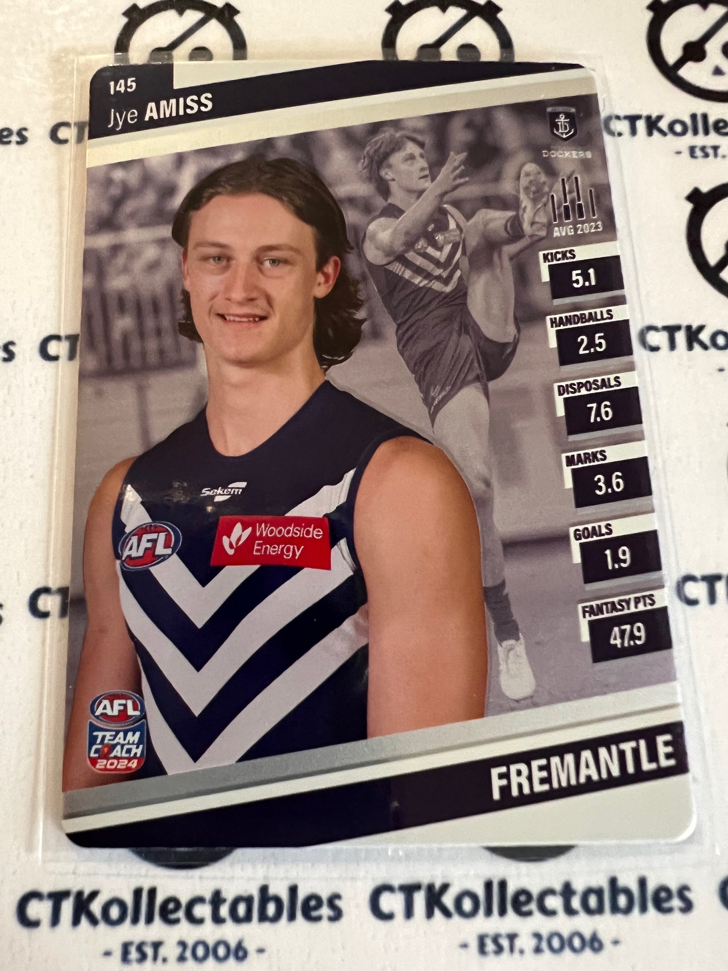 2024 AFL Teamcoach 145 Jye Amiss Fremantle