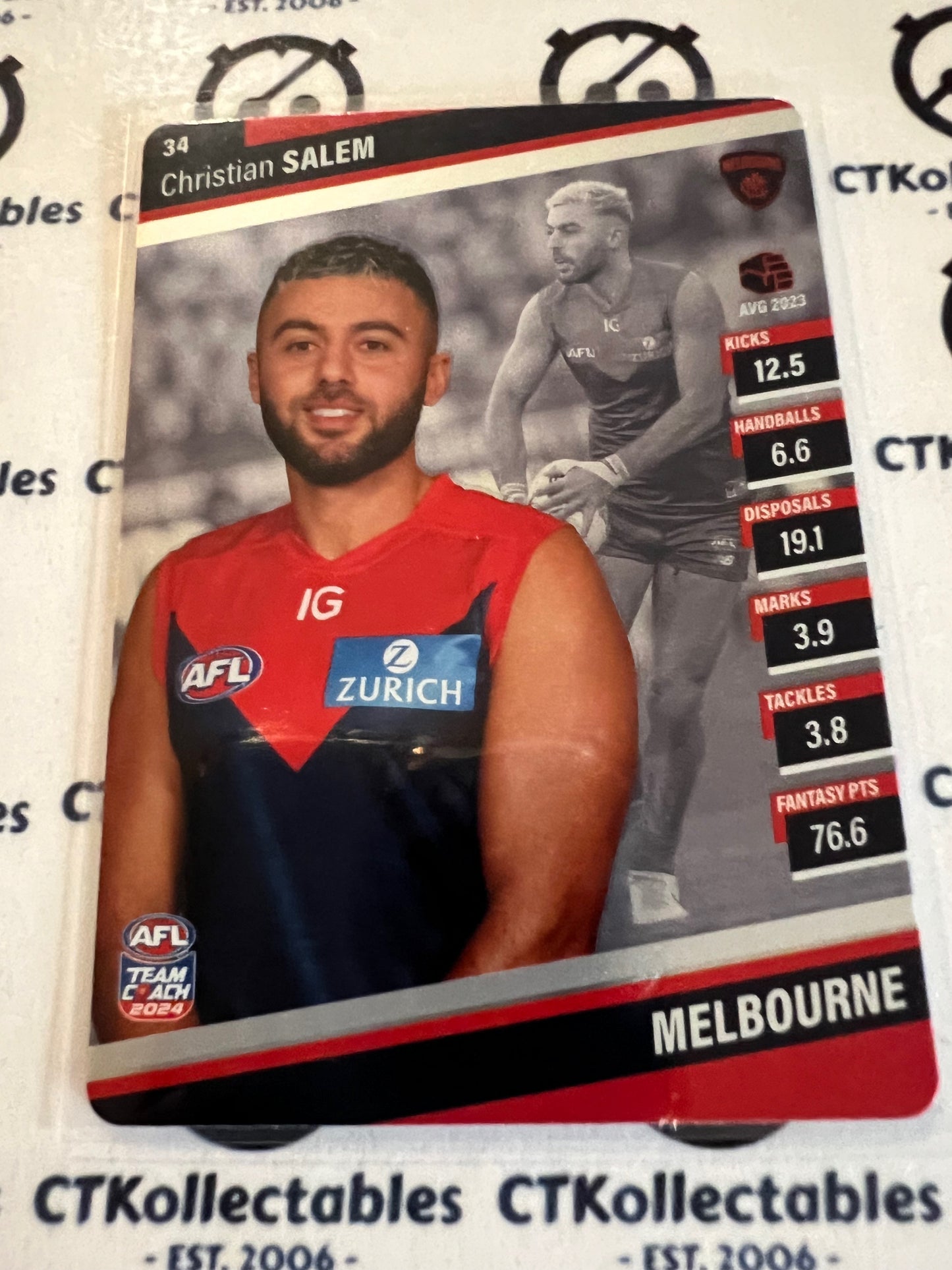 2024 AFL Teamcoach 34 Christian Salem Melbourne