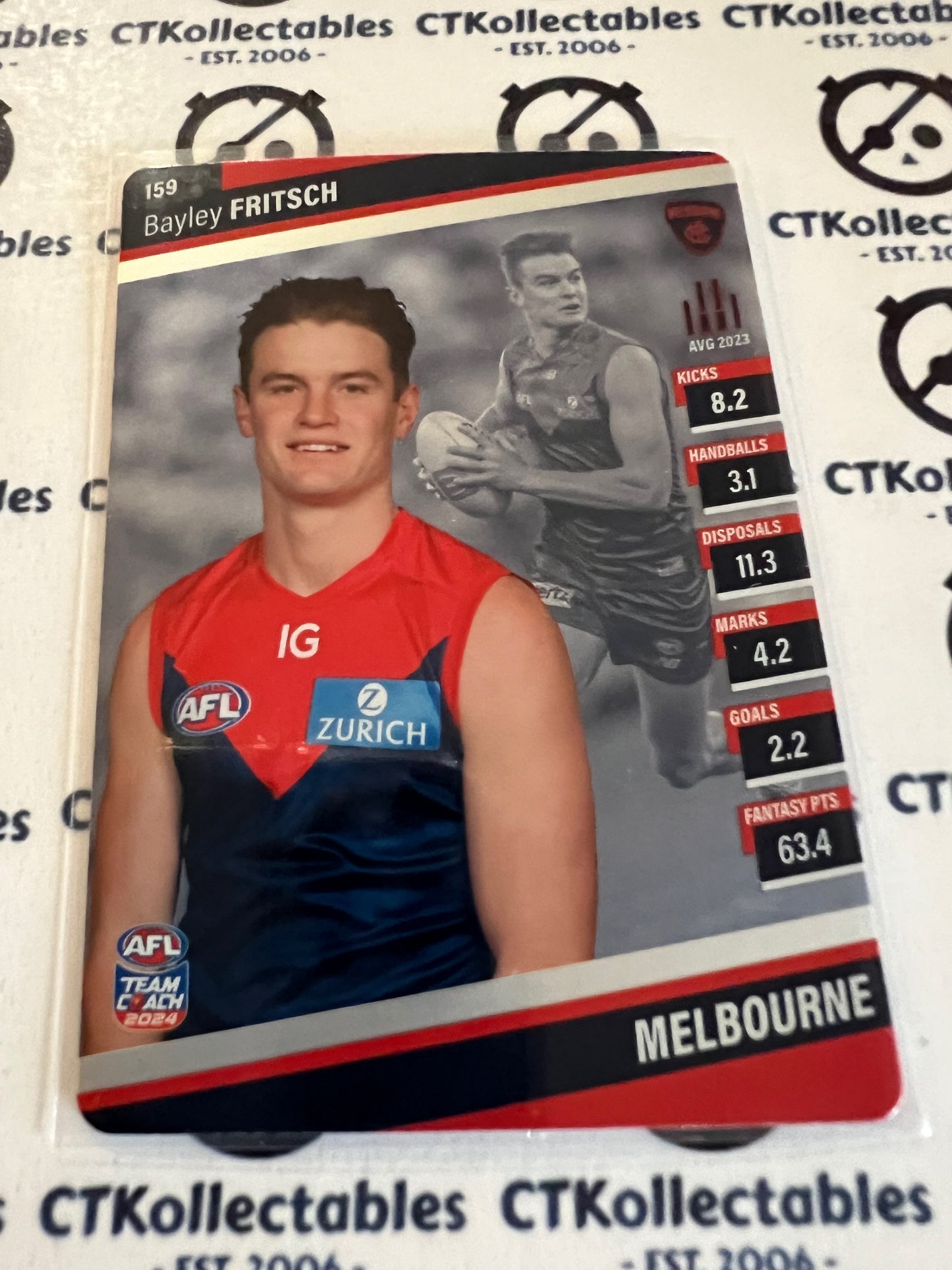 2024 AFL Teamcoach 159 Bayley Fritsch Melbourne