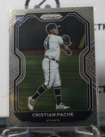 2021 PANINI PRIZM BASEBALL CRISTIAN PACHE # 144 ROOKIE ATLANTA BRAVES
