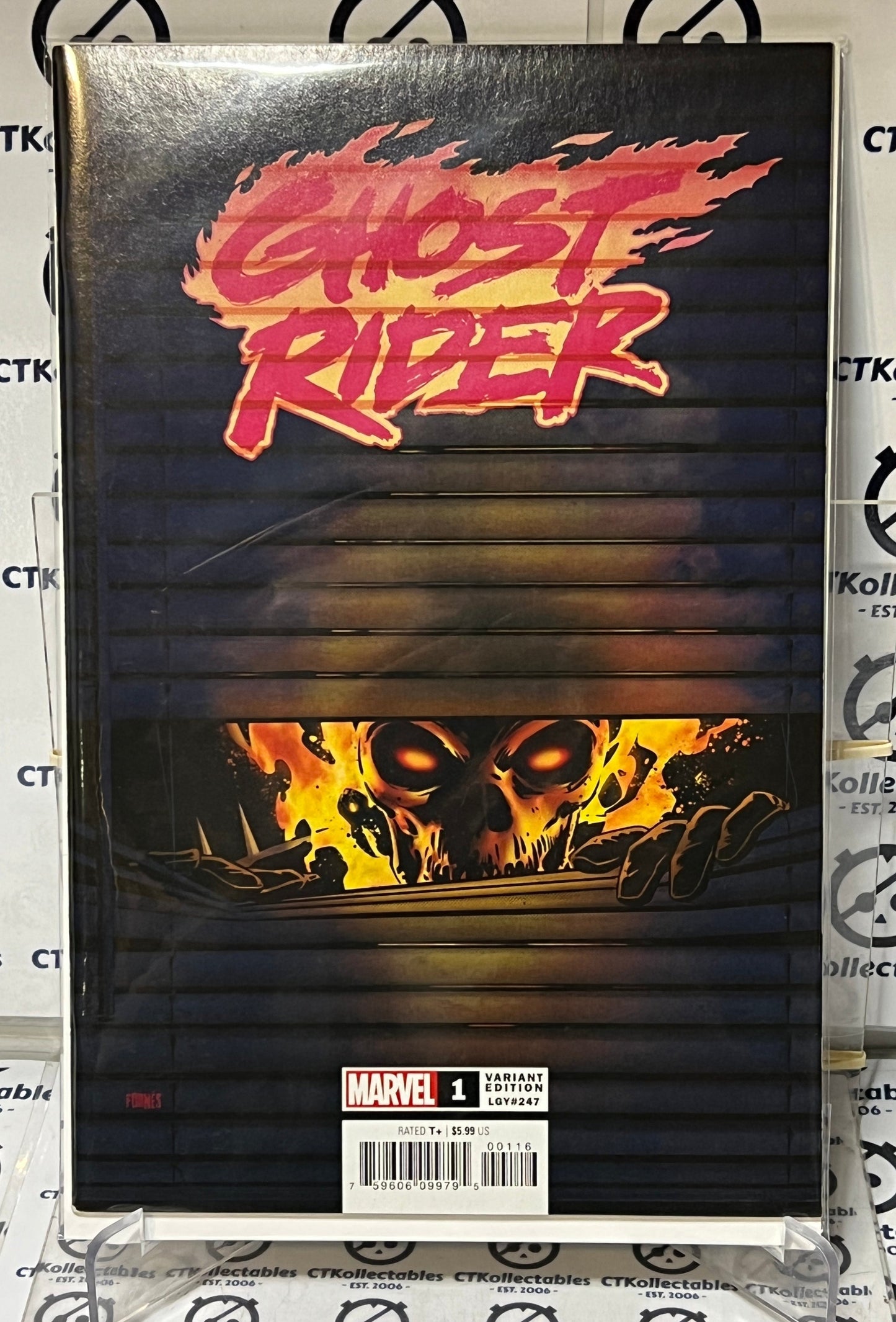 GHOST RIDER # 1 VARIANT FORNES WINDOW SHADES COMIC BOOK NM MARVEL 2021