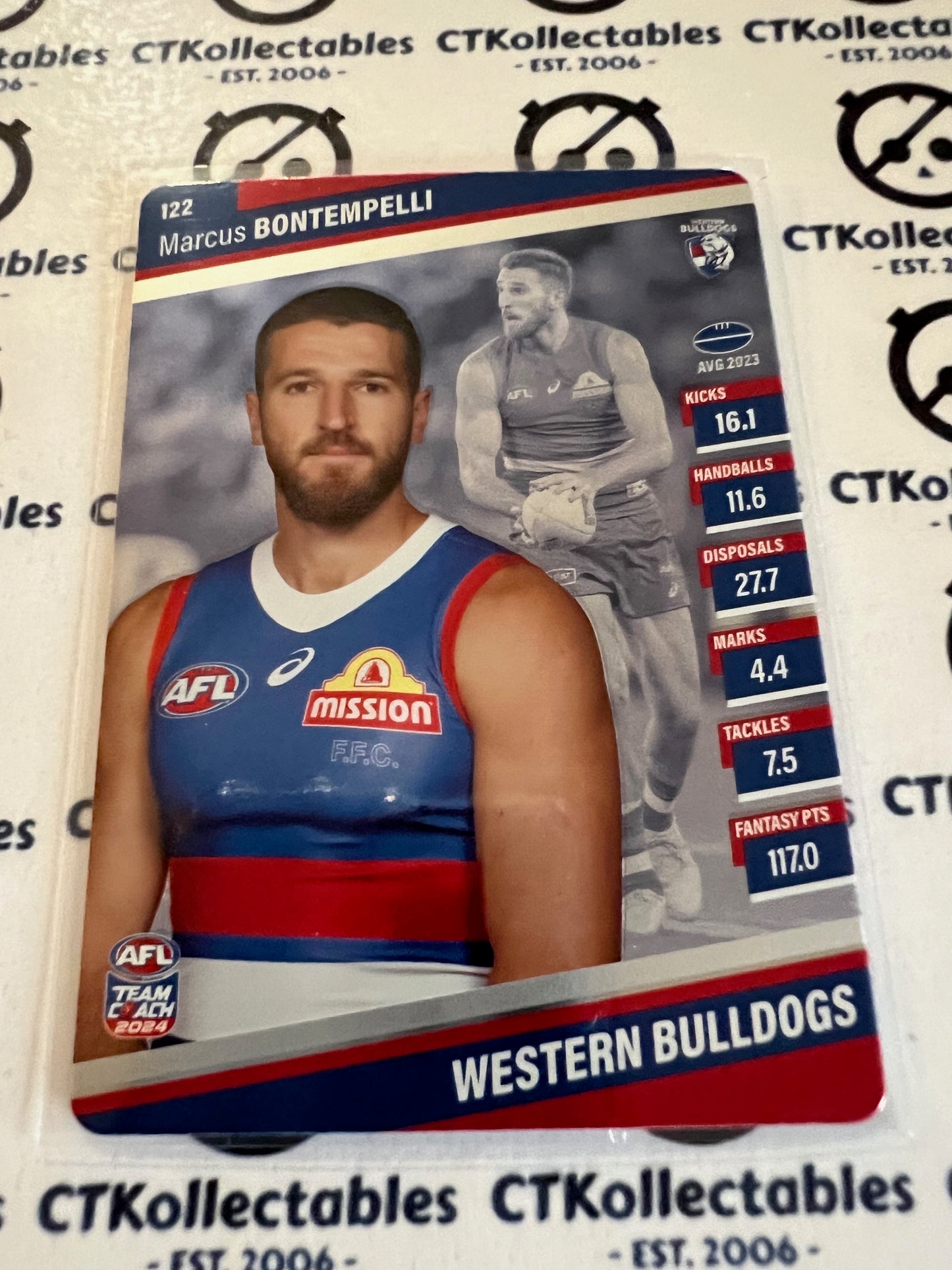 2024 AFL Teamcoach 122 Marcus Bontempelli Western Bulldogs