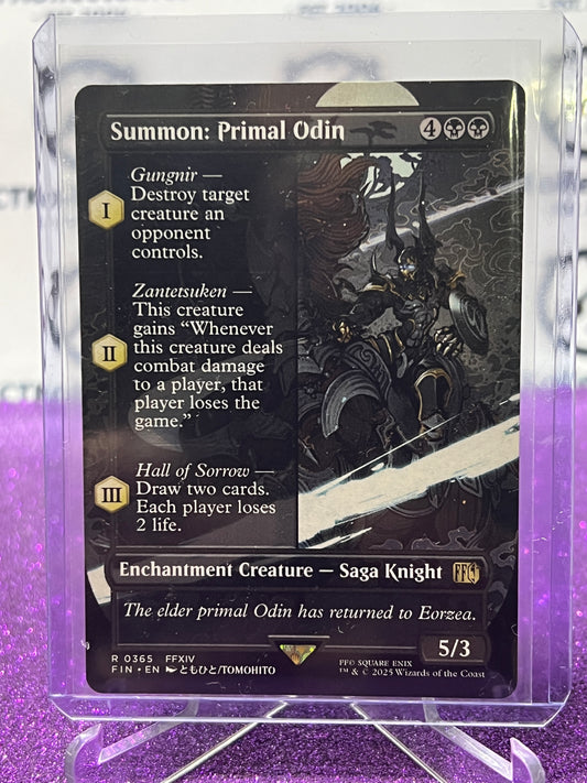 2025 MAGIC THE GATHERING FINAL FANTASY SUMMON: PRIMAL ODIN # R 0365 RARE NON-FOIL ENCHANTMENT CREATURE CARD