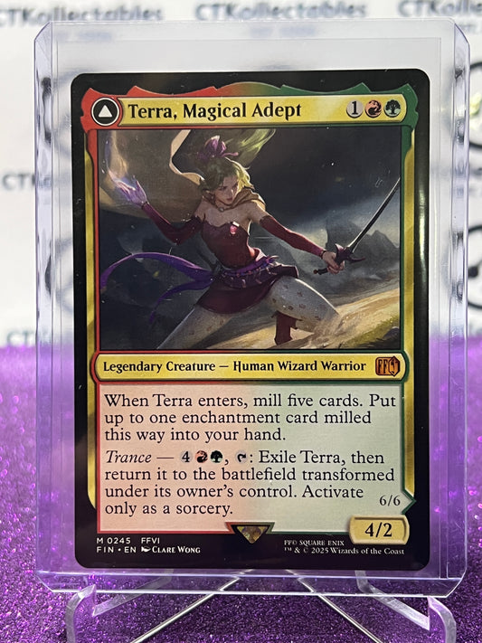 2025 MAGIC THE GATHERING FINAL FANTASY TERRA, MAGICAL ADEPT # M 0245 MYSTIC NON-FOIL LEGENDARY CREATURE CARD