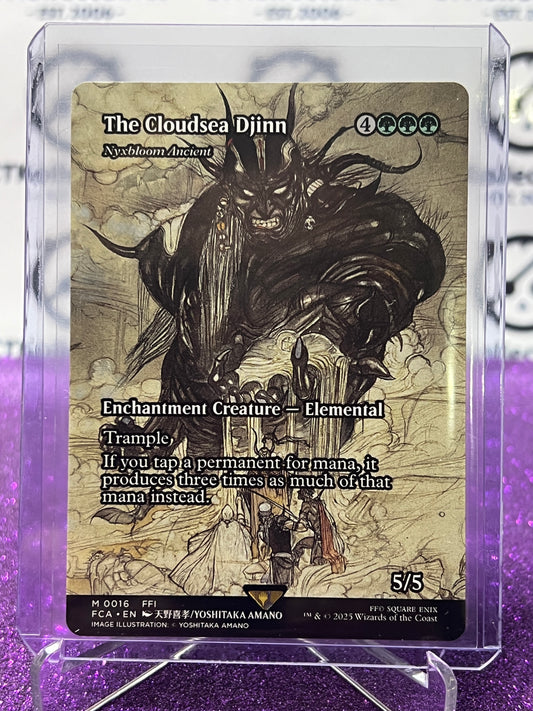 2025 MAGIC THE GATHERING FINAL FANTASY THE CLOUDSEA DJINN # M 0016 MYSTIC NON-FOIL ENCHANTMENT CREATURE CARD