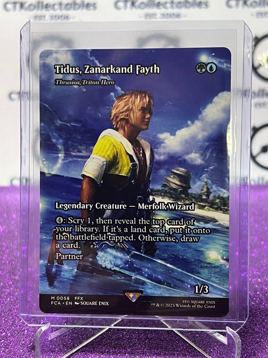 2025 MAGIC THE GATHERING FINAL FANTASY TIDUS, ZANARKAND FAYTH # M 0058 MYSTIC NON-FOIL LEGENDARY CREATURE CARD