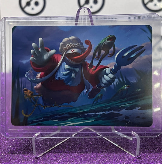 2025 MAGIC THE GATHERING FINAL FANTASY ART SERIES # 11/53 QUINA QU GOURMET SIGNATURE FAJAREKA CARD