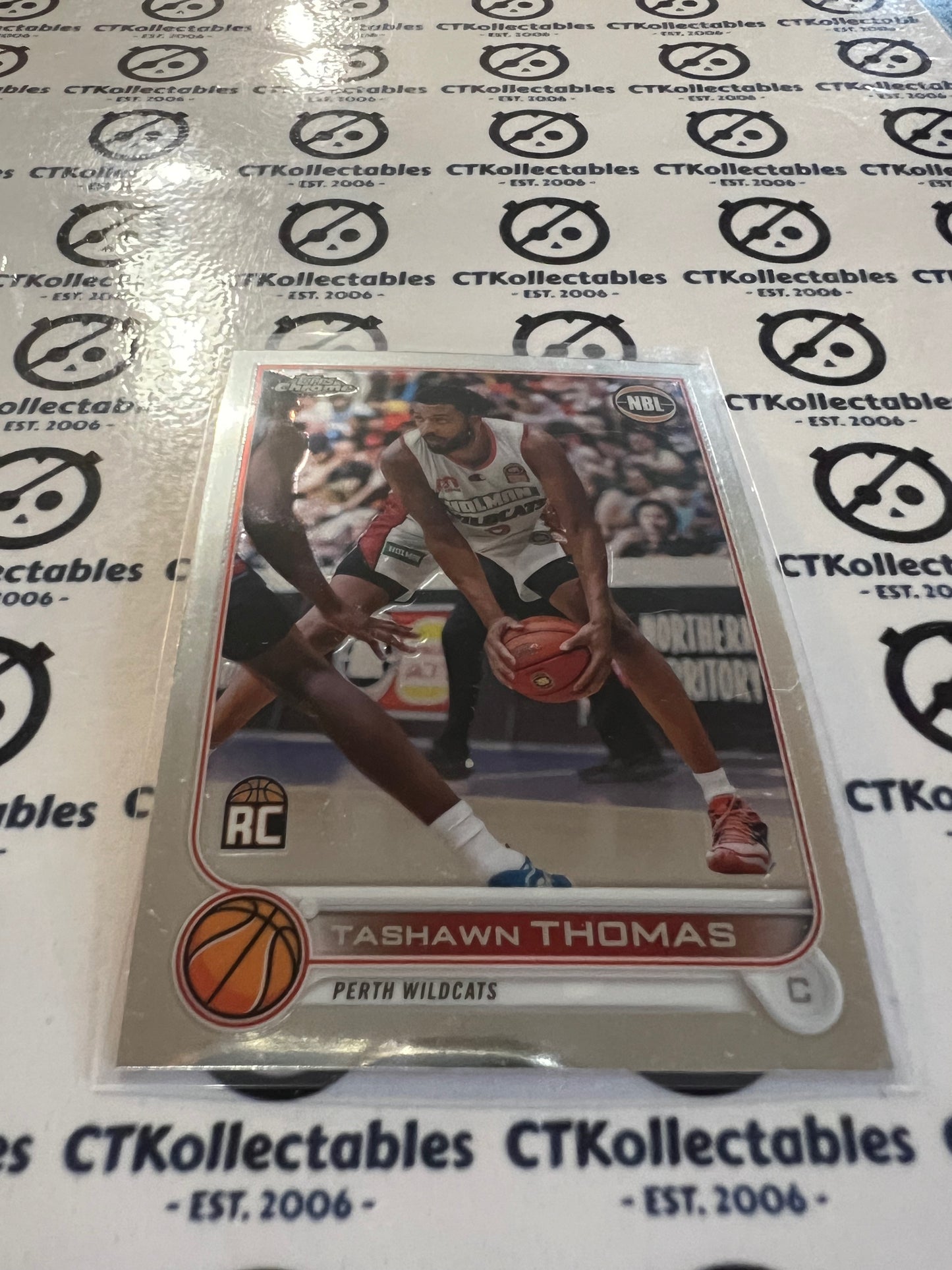 2022-23 Topps NBL Chrome #66 Tashawn Thomas RC Perth Wildcats