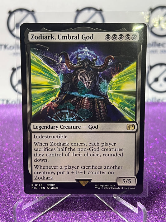 2025 MAGIC THE GATHERING FINAL FANTASY ZODIARK, UMBRAL GOD # R 0128 RARE NON-FOIL LEGENDARY CREATURE CARD