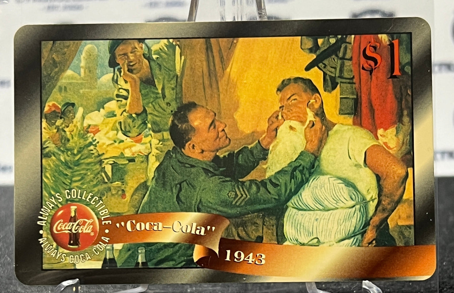 1996 COCA-COLA $1 SPRINT PHONE CARD # 14 ALWAYS COLLECTABLE ISSUED 4/96 NM SANTA CLAUSE