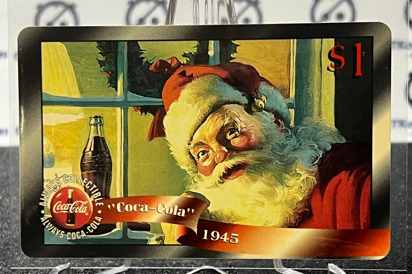 1996 COCA-COLA $1 SPRINT PHONE CARD # 16 ALWAYS COLLECTABLE ISSUED 4/96 NM SANTA CLAUSE