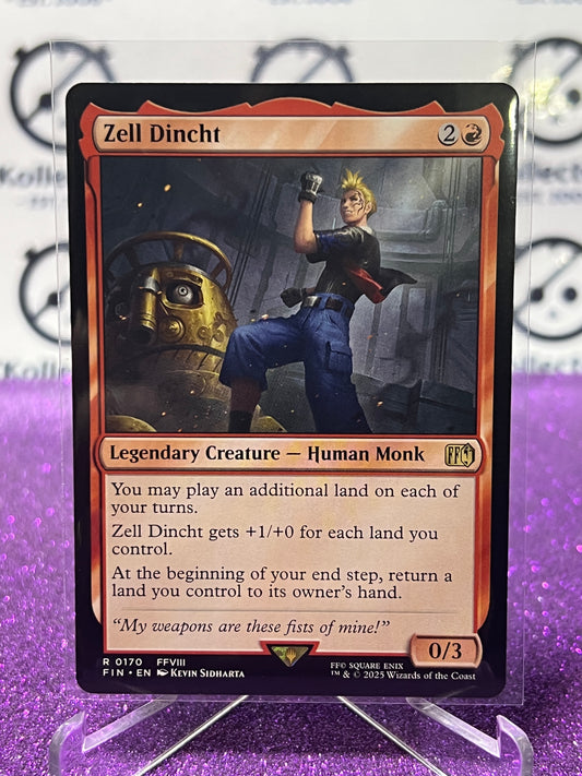 2025 MAGIC THE GATHERING FINAL FANTASY ZELL DINCHT # R 0170 RARE NON-FOIL LEGENDARY CREATURE CARD