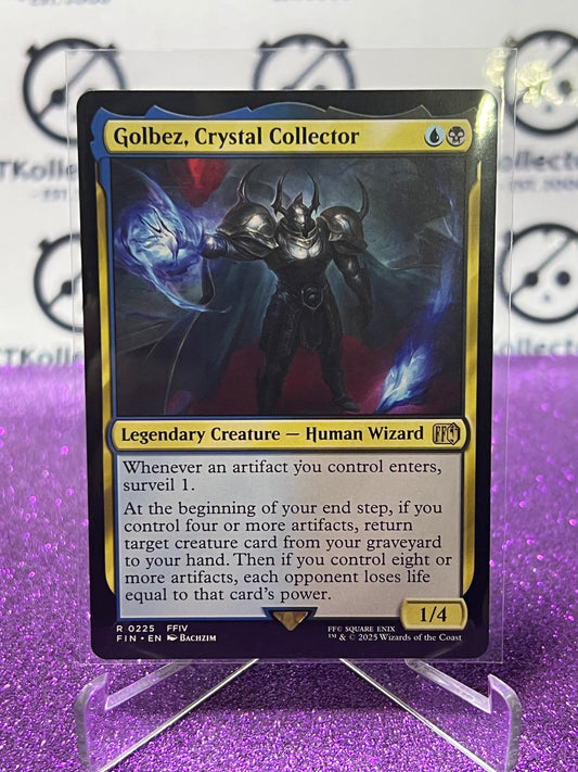 2025 MAGIC THE GATHERING FINAL FANTASY GOLBEZ, CRYSTAL COLLECTOR # R 0225 RARE NON-FOIL LEGENDARY CREATURE CARD