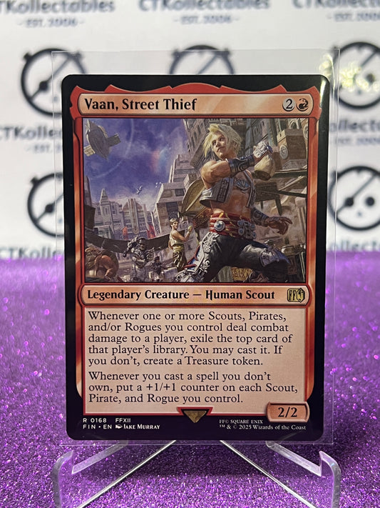 2025 MAGIC THE GATHERING FINAL FANTASY VAAN, STREET THIEF # R 0168 RARE NON-FOIL LEGENDARY CREATURE CARD