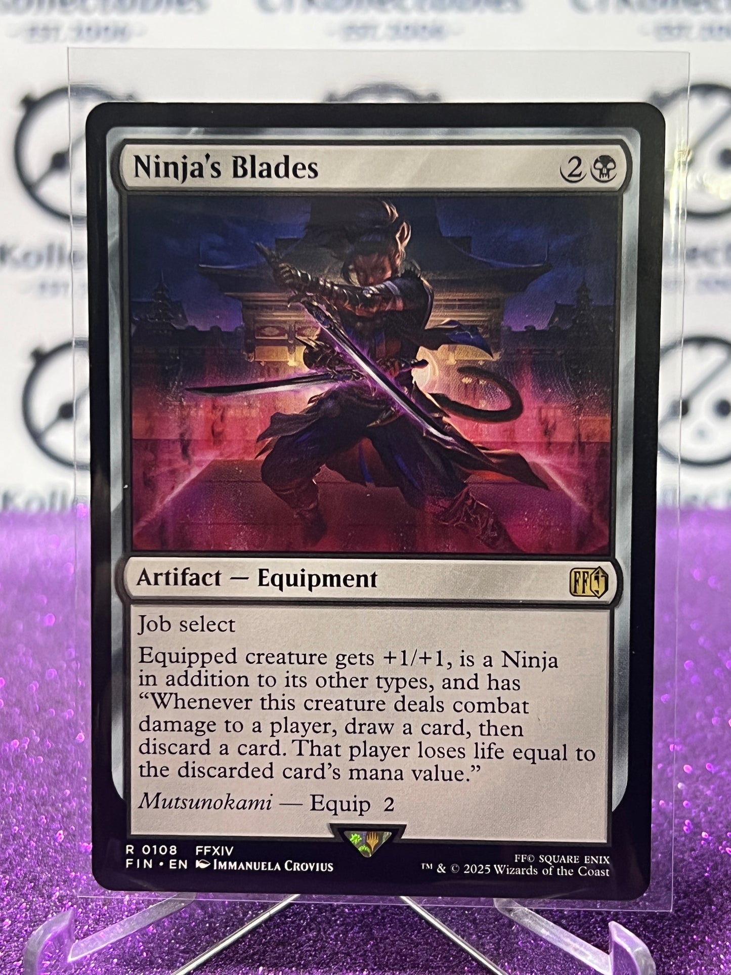 2025 MAGIC THE GATHERING FINAL FANTASY NINJA'S BLADES # R 0108 RARE NON-FOIL ARTIFACT CARD