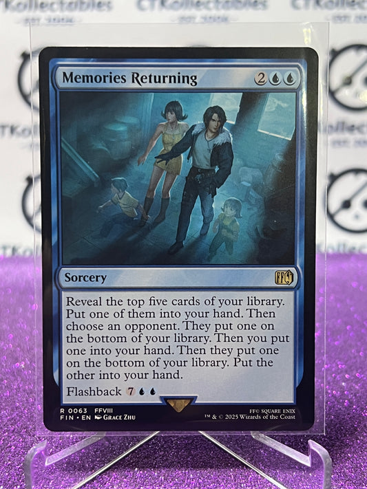 2025 MAGIC THE GATHERING FINAL FANTASY MEMORIES RETURNING # R 0063 RARE NON-FOIL SORCERY CARD