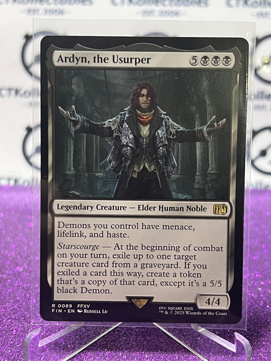 2025 MAGIC THE GATHERING FINAL FANTASY ARDYN, THE USURPER # R 0089 RARE NON-FOIL LEGENDARY CREATURE CARD