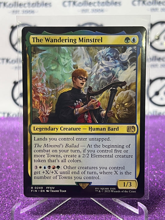 2025 MAGIC THE GATHERING FINAL FANTASY THE WANDERING MINSTREL  # R 0249 RARE NON-FOIL LEGENDARY CREATURE CARD