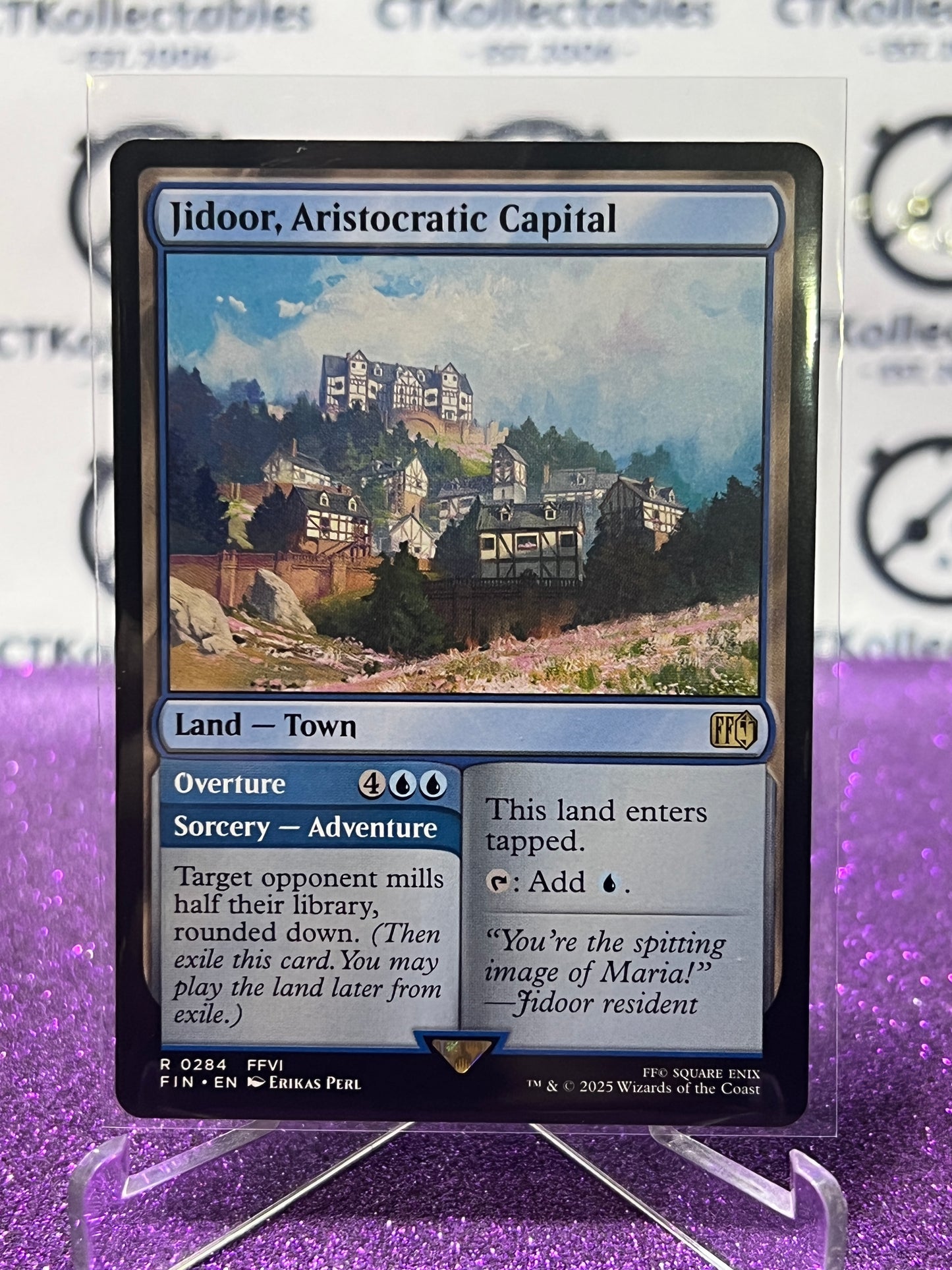 2025 MAGIC THE GATHERING FINAL FANTASY JIDOOR, ARISTOCRATIC CAPITAL # R 0284 RARE NON-FOIL LAND CARD
