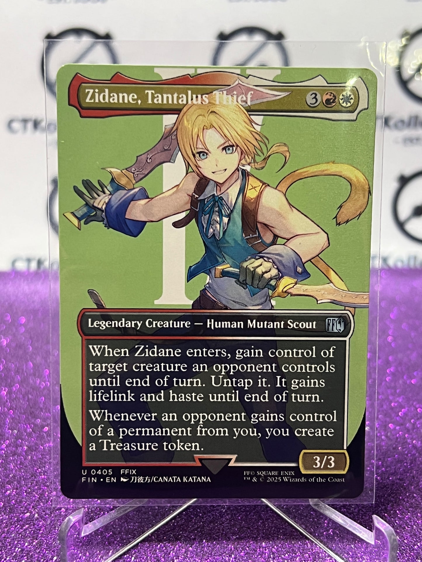 2025 MAGIC THE GATHERING FINAL FANTASY ZIDANE, TANTALUS THIEF # U 0405 UNCOMMON NON-FOIL LEGENDARY CREATURE CARD