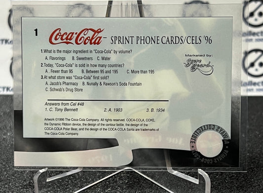 1996 COCA-COLA SPRINT CELL CARD JOE GREENE # 1 ALWAYS COLLECTABLE NFL GRIDIRON