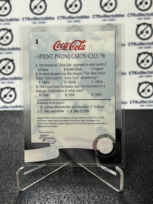 1996 COCA-COLA SPRINT CELL CARD CAL RIPKEN JR # 3 ALWAYS COLLECTABLE BASEBALL