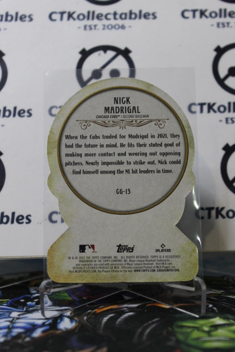2022 TOPPS GYPSE QUEEN NICK MADRIGAL # CG-13 DIE CUT CHICAGO CUBS BASEBALL