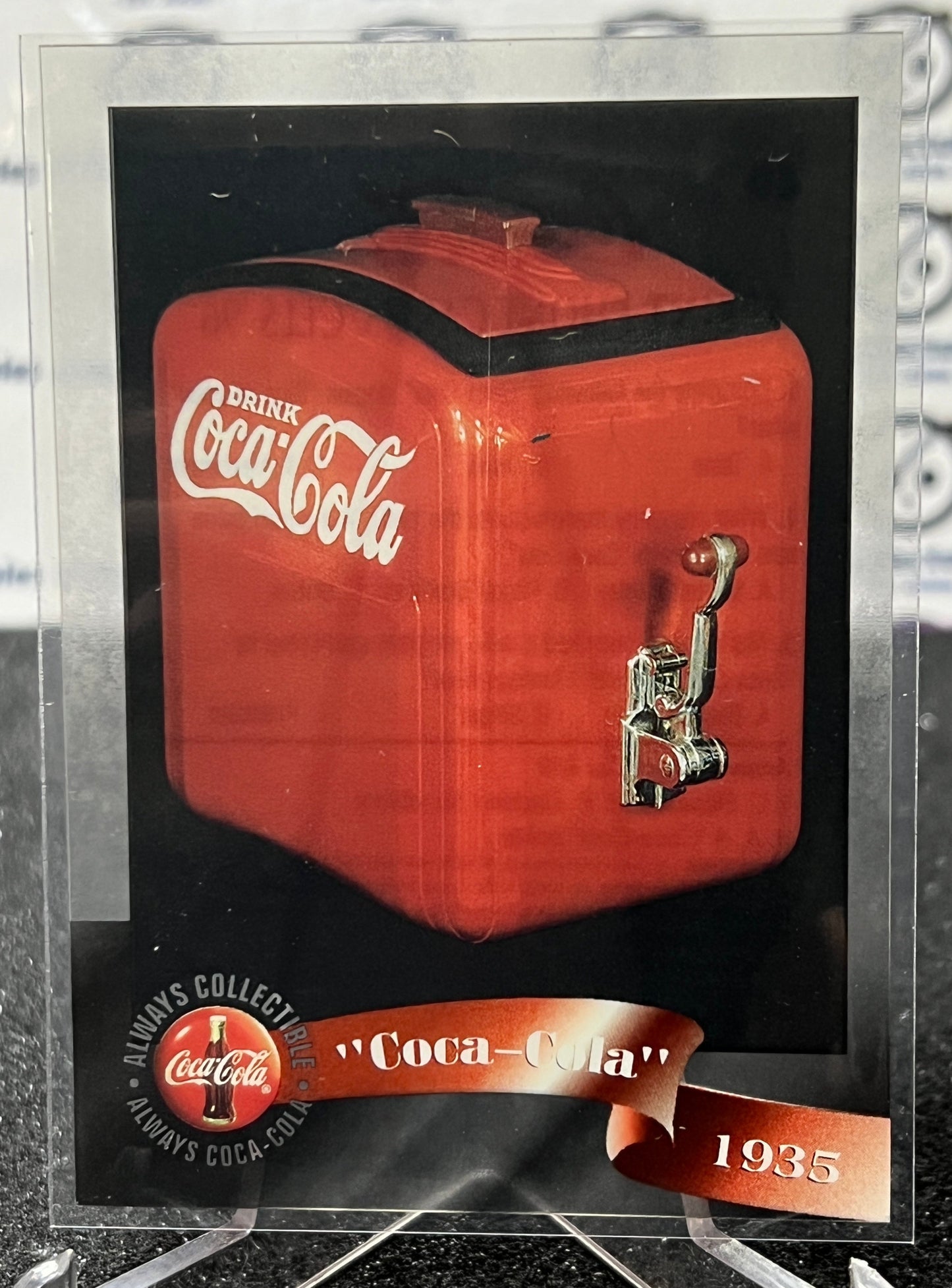 1996 COCA-COLA SPRINT CELL CARD # 40 ALWAYS COLLECTABLE DISPENSER COKE AD
