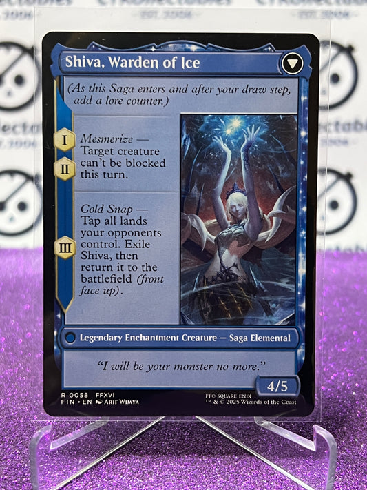 2025 MAGIC THE GATHERING FINAL FANTASY JILL, SHIVA'S DOMINANT # R 0058 RARE NON-FOIL LEGENDARY CREATURE FLIP CARD