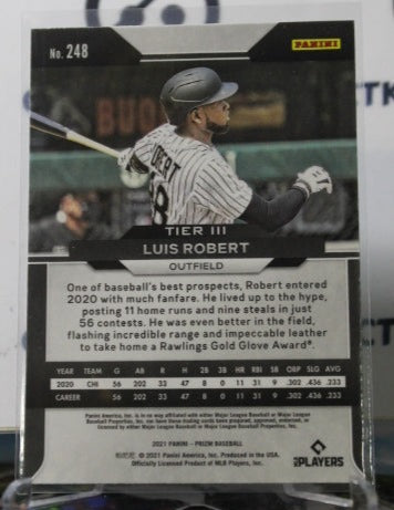 2021 PANINI PRIZM LUIS ROBERT # 248 CHICAGO WHITE SOX BASEBALL