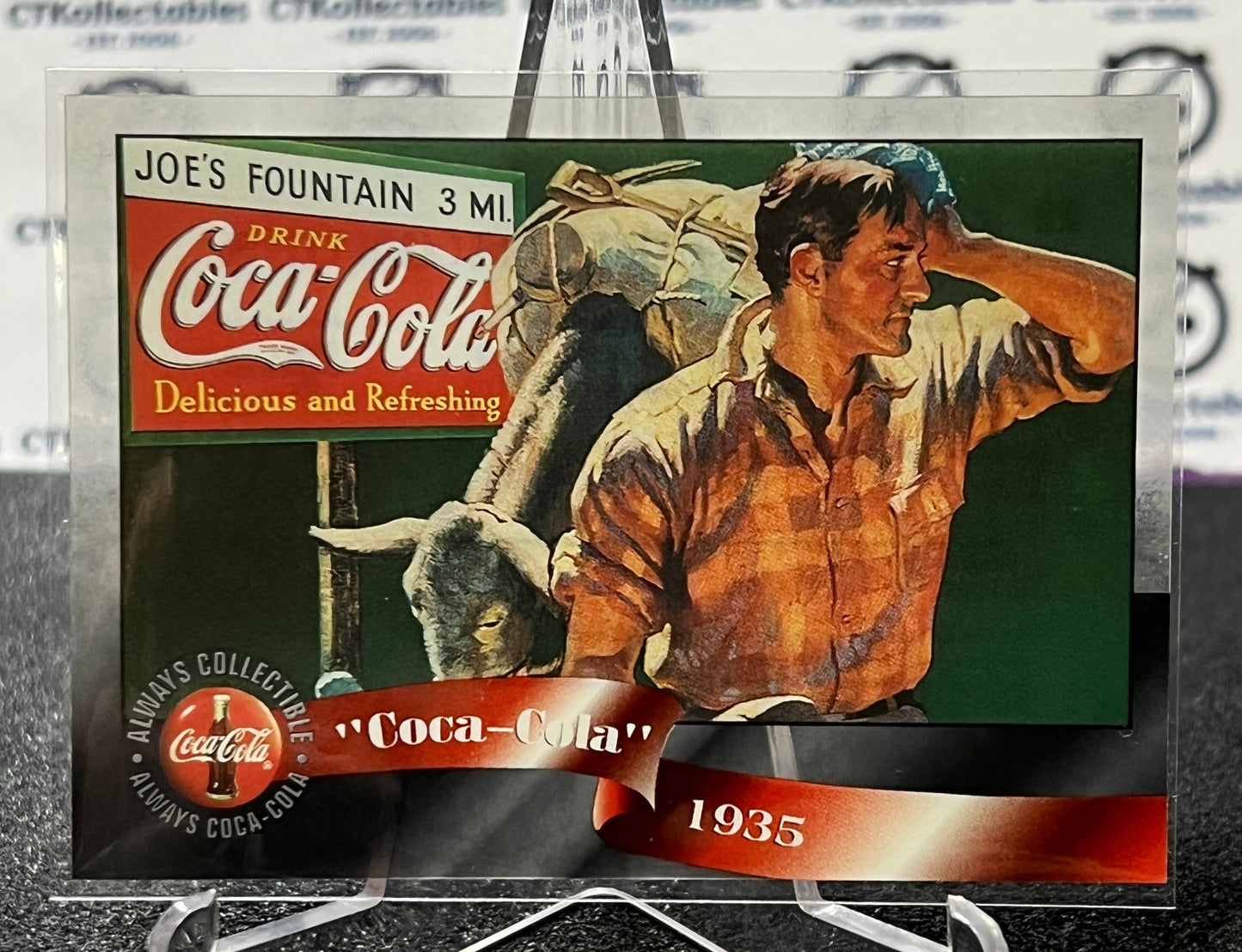 1996 COCA-COLA SPRINT CELL CARD # 29 ALWAYS COLLECTABLE COKE AD 1935