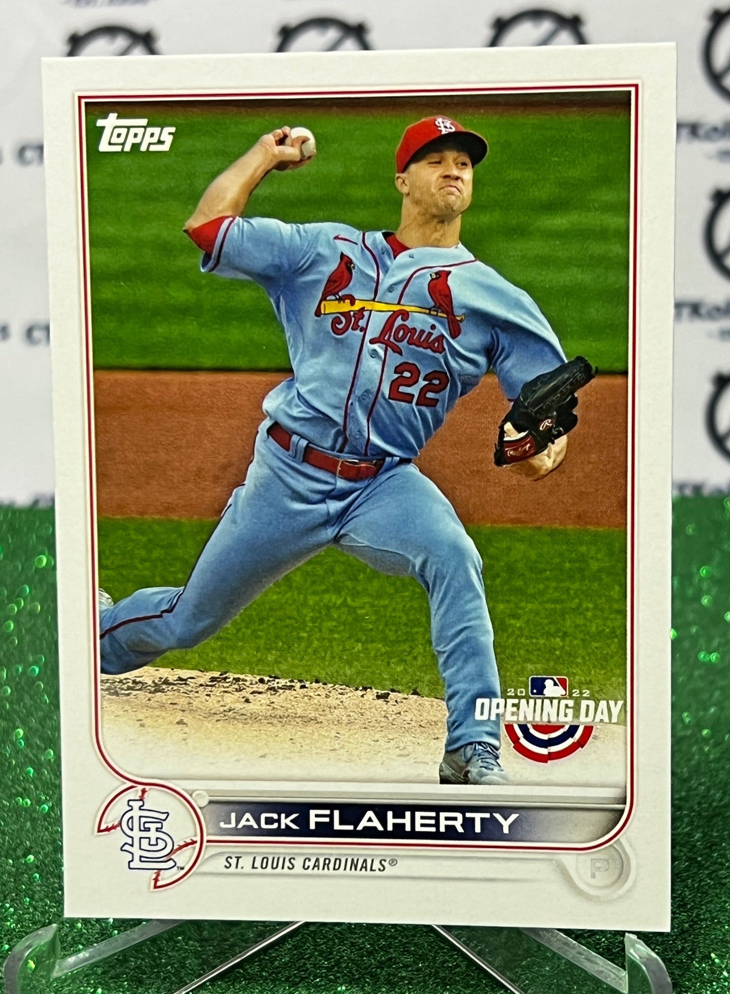 2022 TOPPS OPENING DAY JACK FLAHERTY # 48 ST. LOUIS CARDINALS BASEBALL