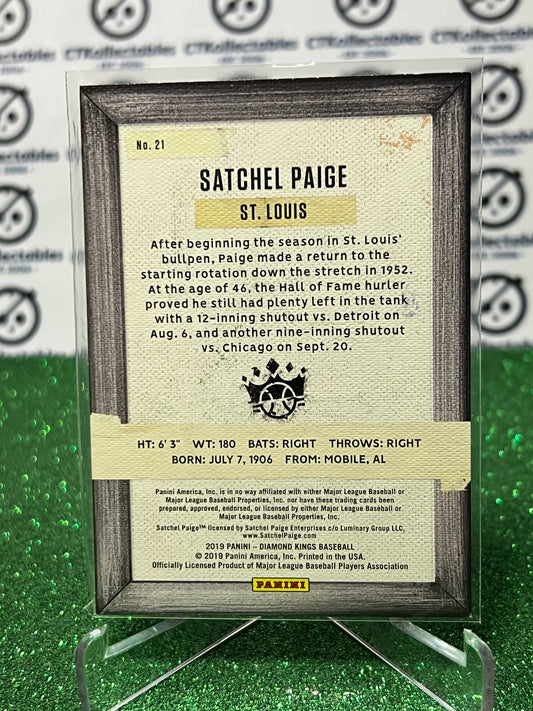 2019 PANINI DIAMOND KINGS SATCHEL PAIGE # 21 ST. LOUIS CARDINALS BASEBALL