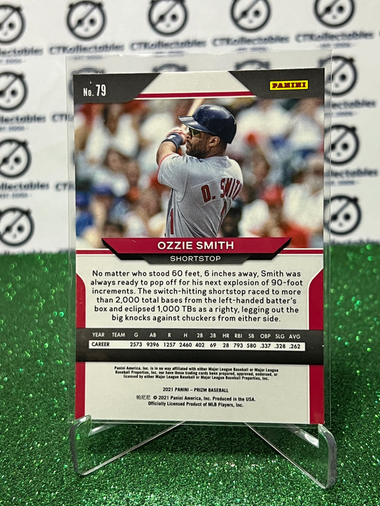 2021 PANINI PRIZM OZZIE SMITH # 79 ST. LOUIS CARDINALS BASEBALL