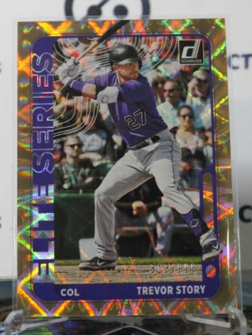 2021 PANINI DONRUSS TREVOR STORY # ES9 ELITE SERIES /999 COLORADO ROCKIES BASEBALL