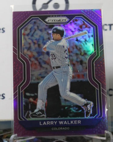 2021 PANINI PRIZM LARRY WALKER # 69 PURPLE PRIZM COLORADO ROCKIES BASEBALL