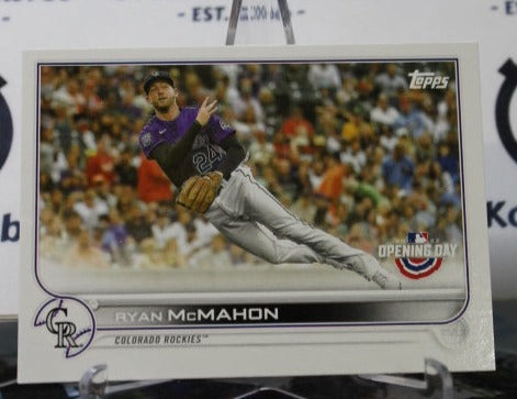 2022 TOPPS OPENING DAY RYAN MCMAHON # 169 COLORADO ROCKIES BASEBALL