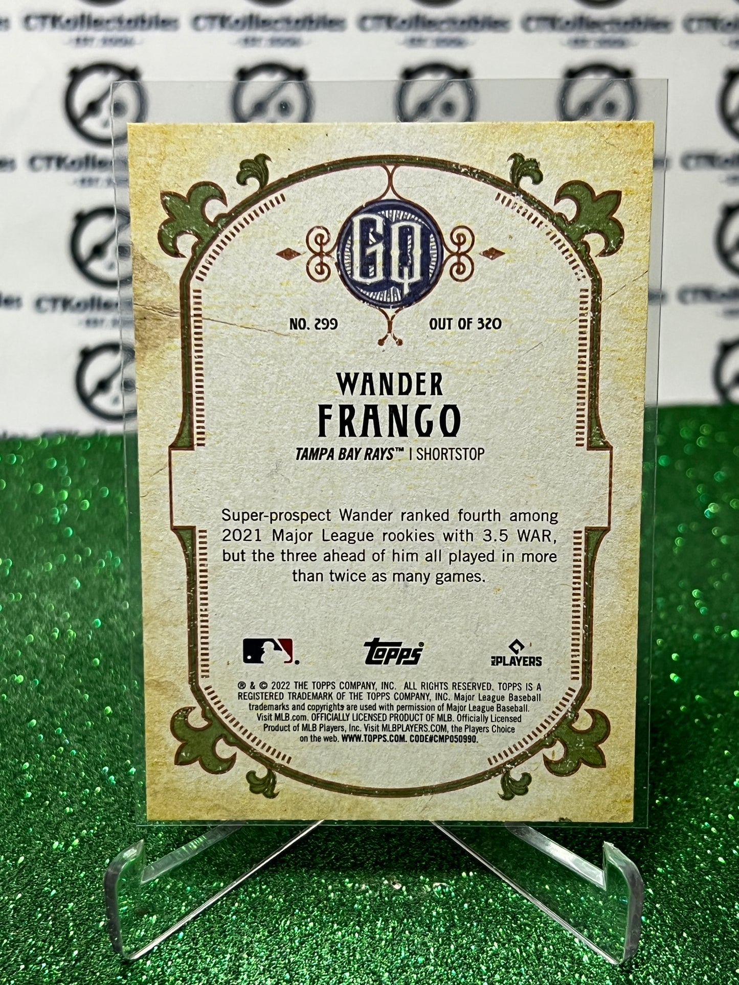 2022 TOPPS GYPSY QUEEN WANDER FRANCO # 299 ROOKIE TAMPA BAY RAYS BASEBALL