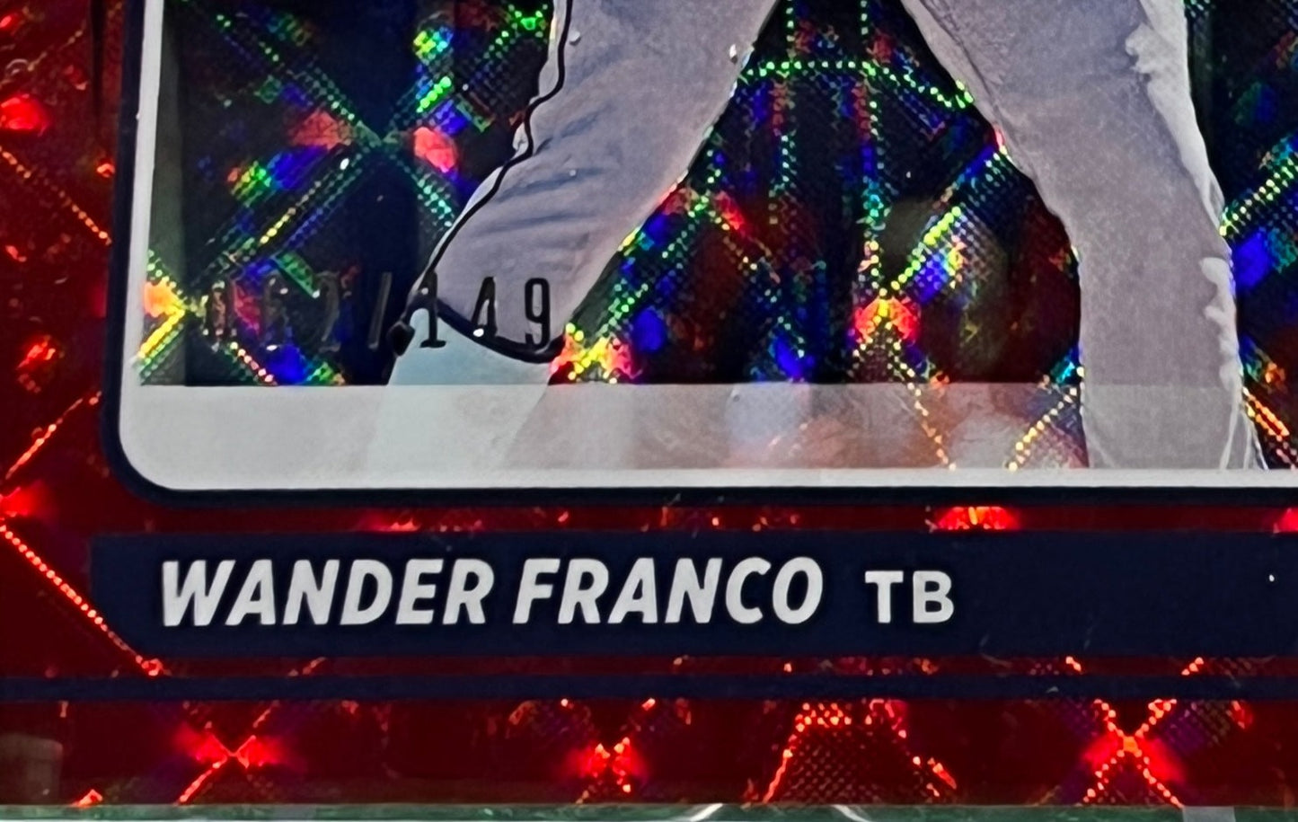 2022 PANINI DONRUSS WANDER FRANCO # RP1 RATED ROOKIE RED TAMPA BAY RAYS BASEBALL