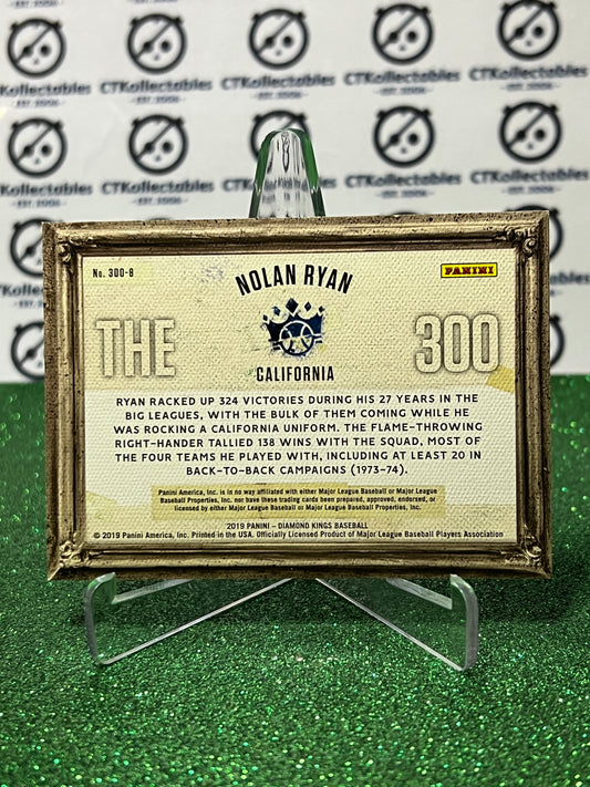 2019 PANINI DIAMOND KINGS NOLAN RYAN # 300-8 THE 300 TEXAS RANGERS BASEBALL CARD