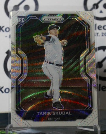 2021 PANINI PRIZM TARIK SKUBAL # 236 WHITE PRIZM ROOKIE DETROIT TIGERS BASEBALL